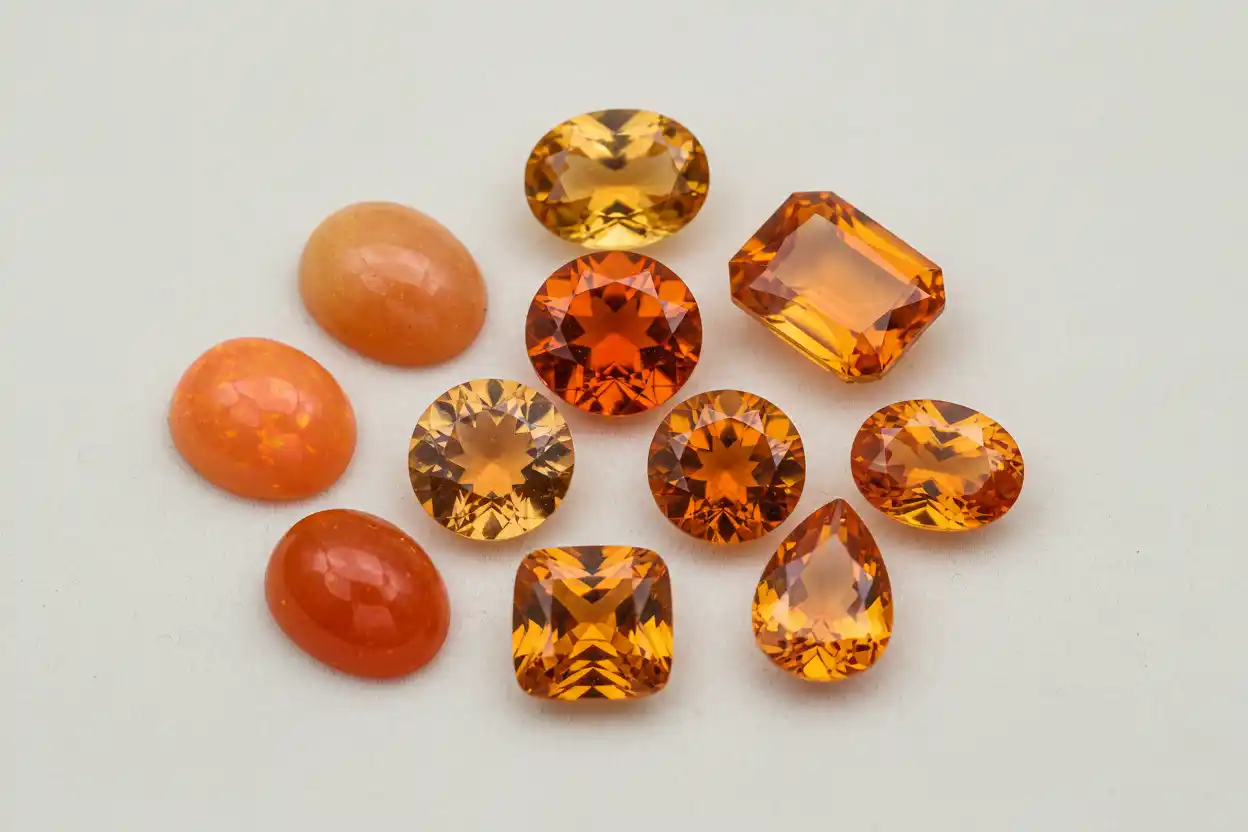 orange gemstones