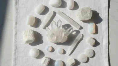 white crystals