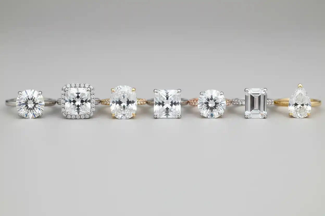 white gemstones for engagement rings
