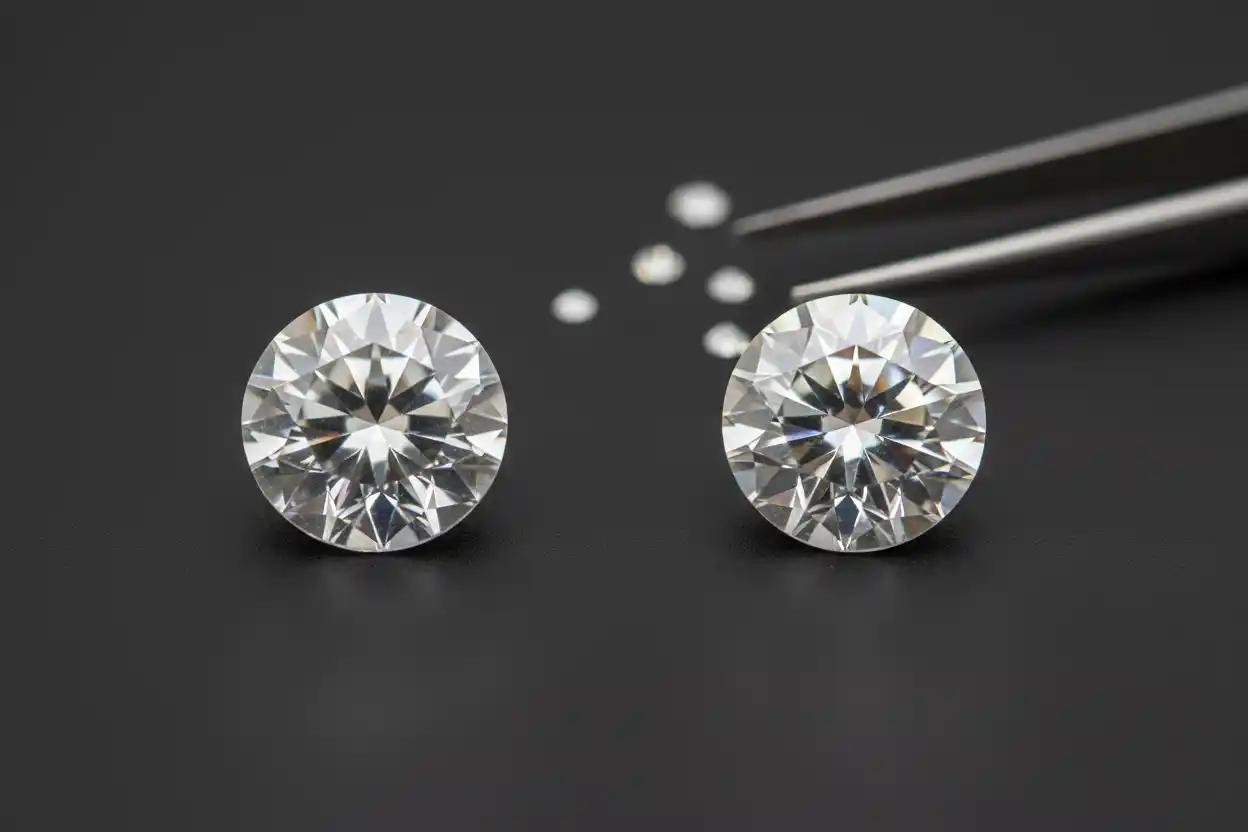 white sapphire vs diamond