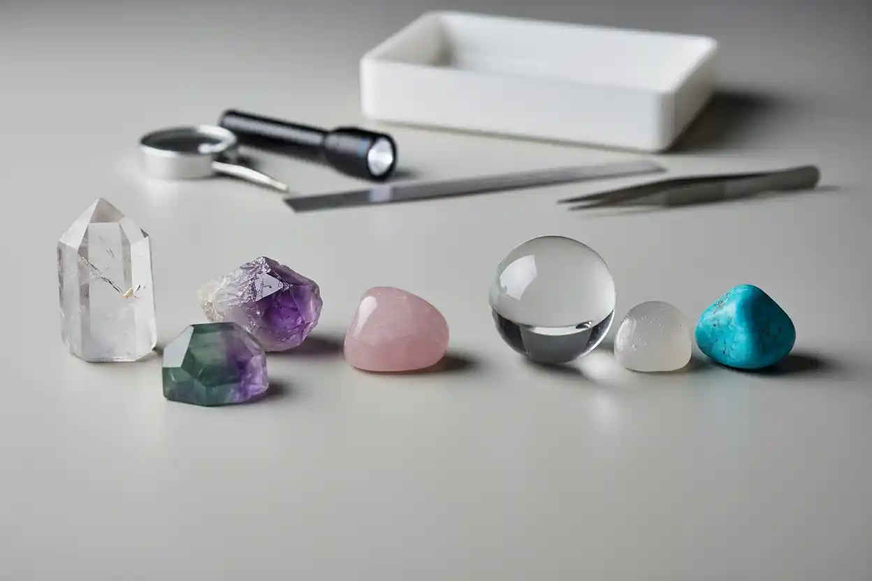 how to tell if a crystal is real