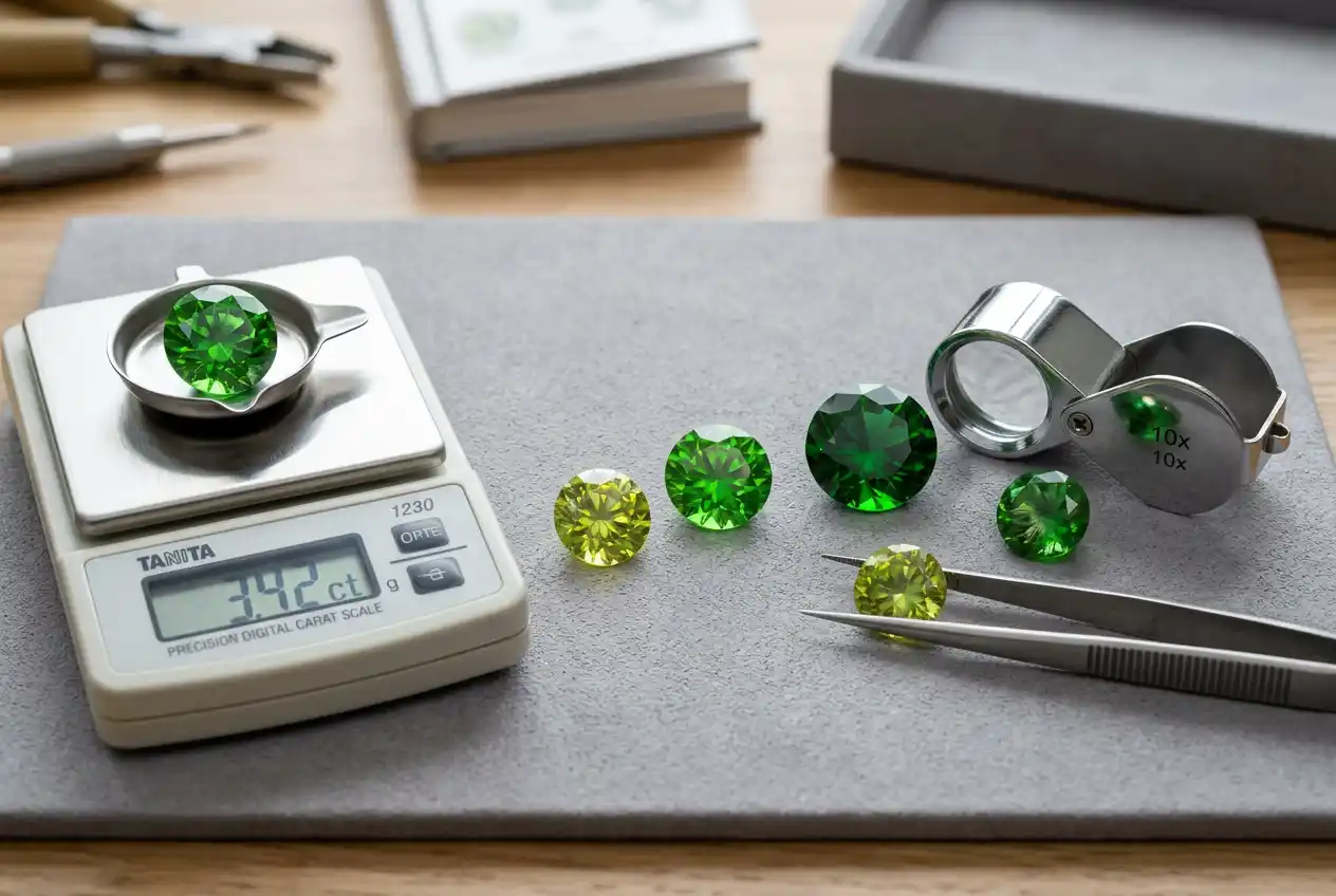 demantoid garnet price per carat