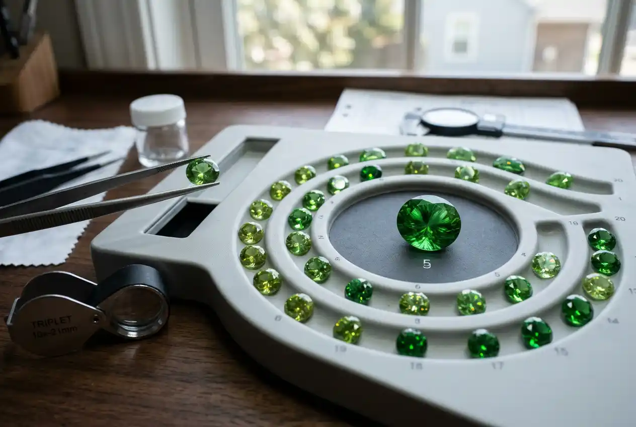demantoid garnet quality grading
