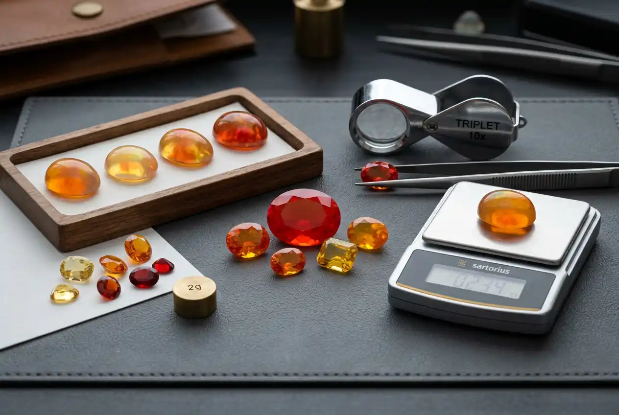 fire opal price per carat