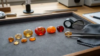 fire opal quality grading