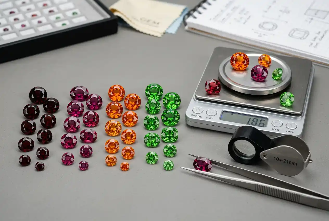 garnet price per carat