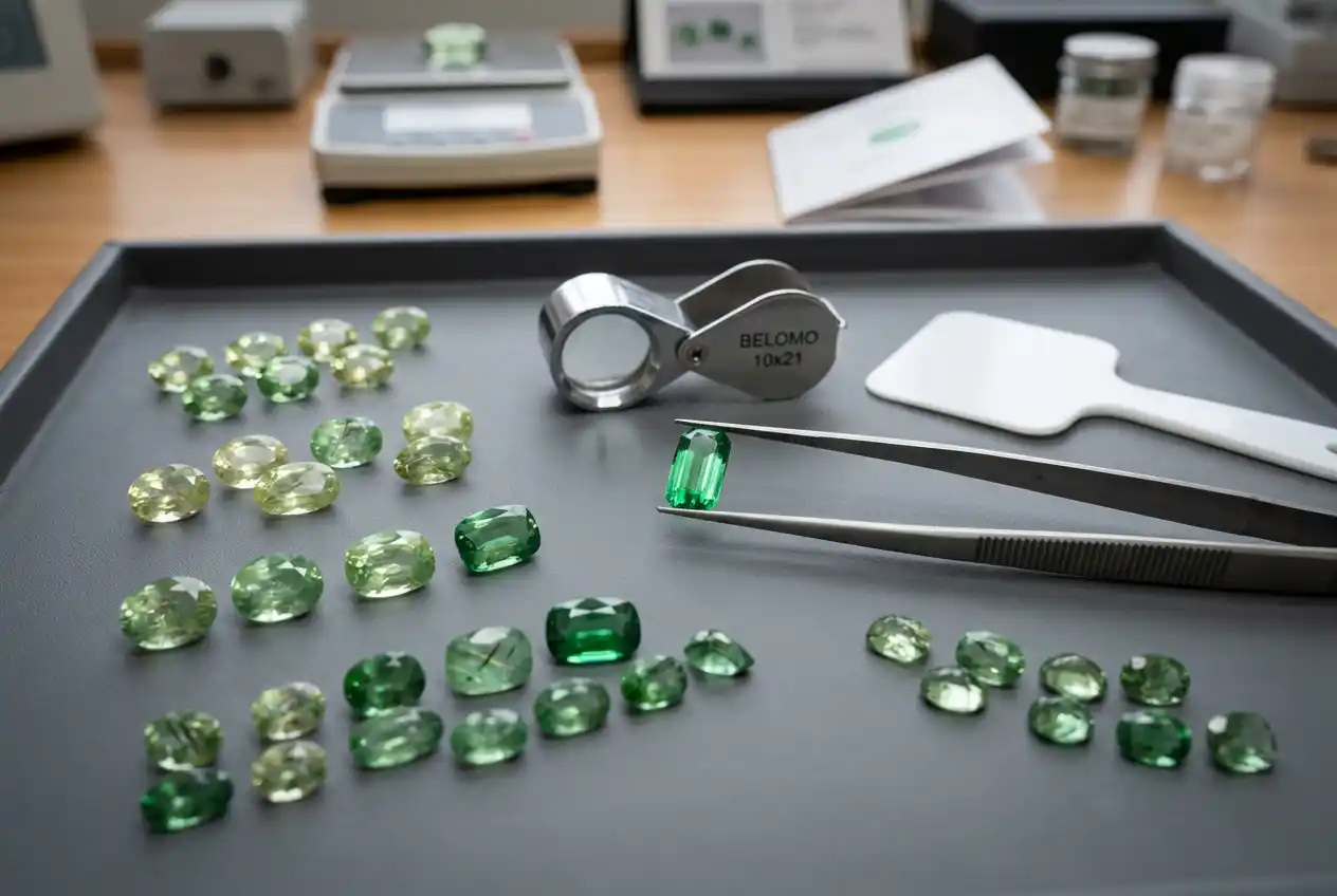 hiddenite quality grading