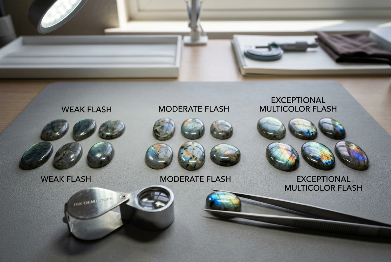 labradorite quality grading